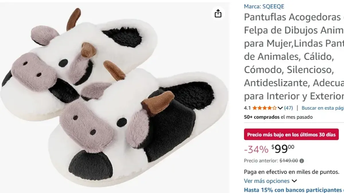 Pantuflas Acogedoras de Felpa de Dibujos Animados para Mujer,Lindas Pantuflas de Animales, Cálido, Cómodo, Silencioso, Antideslizante, Adecuado para Interior y Exterior