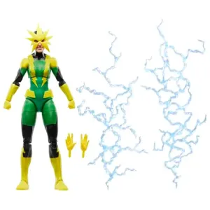 Marvel Legends Series, Electro (Francine Frye), Figura de Acción Retro Coleccionable a Escala de 15 cm Inspirada en los cómics