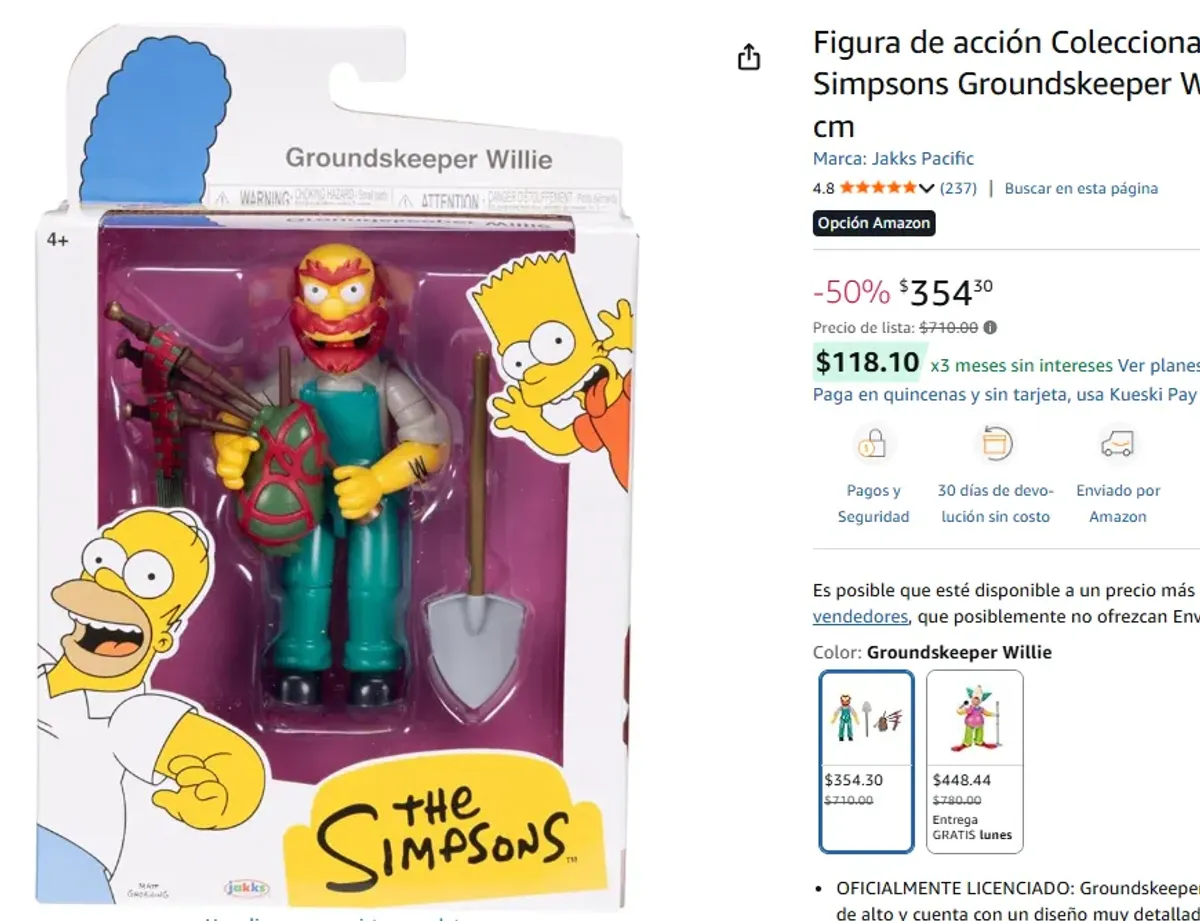 BAJÓ MÁS EL JARDINERO WILLIE ARTICULADO