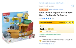REMATE DEL BARCO LITTLE PEOPLE DE BOWSER