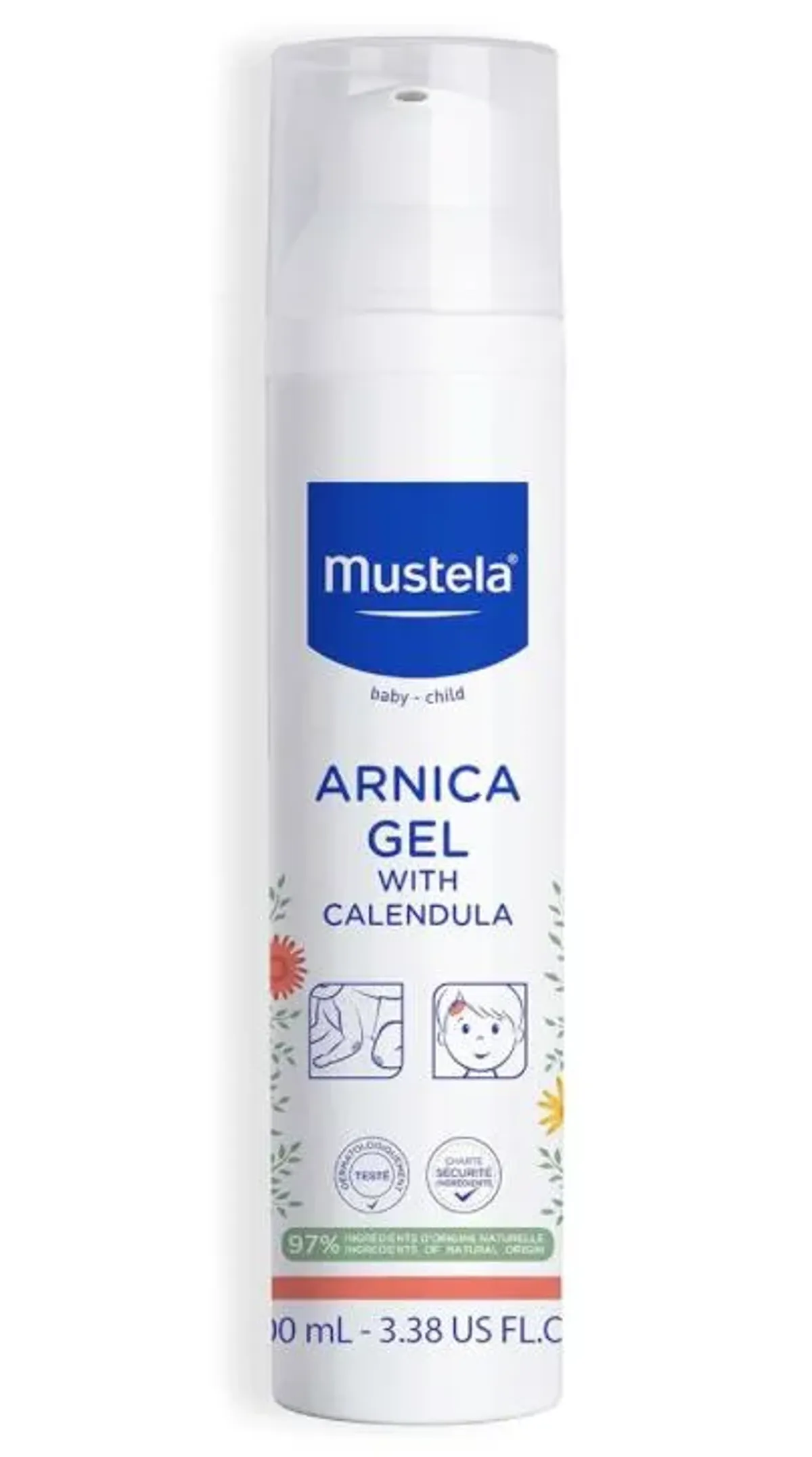 Mustela Baby Arnica Gel with Calendula - Soothing Gel for Boo Boos - Fragrance-Free, Alcohol-Free & Vegan - 3.38 fl. oz.
