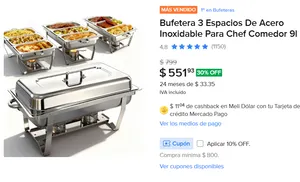 Bufetera 3 Espacios 