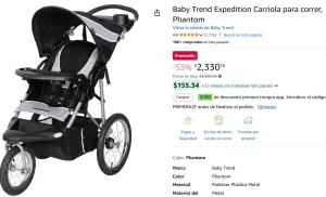 Baby Trend Expedition Carriola para correr, Phantom