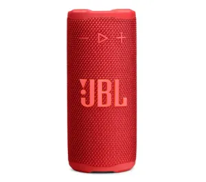 JBL Grip - Altavoz Bluetooth Compacto con Sonido Bold JBL Pro y luz Ambiental, hasta 14 Horas de Tiempo de reproducción, Agua, Polvo y caídas (IP68) y conexión multiparlante con Auracast (Rojo)