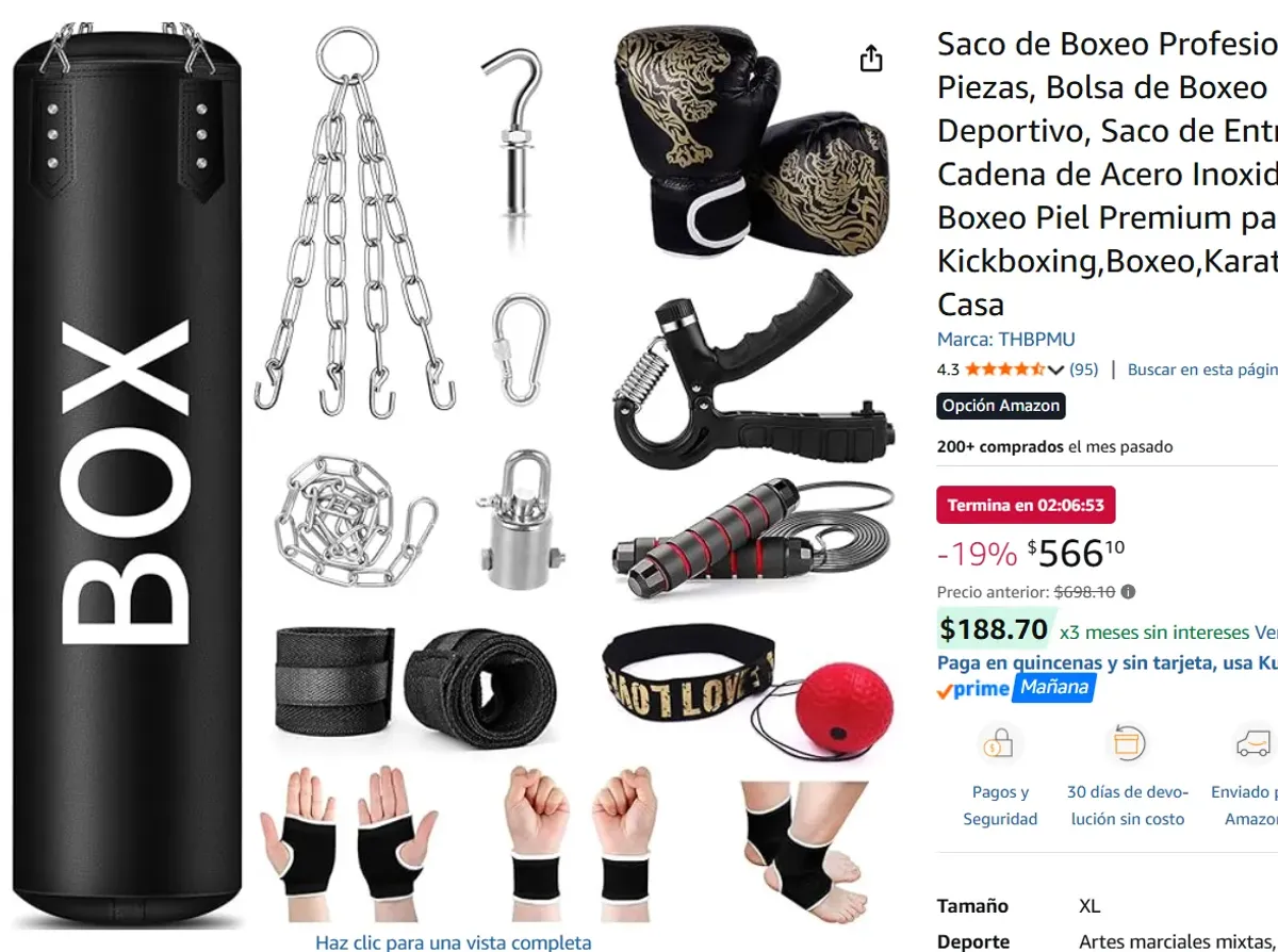 Kit de Boxeo Profesional de 14 Piezas