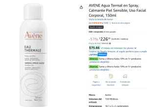 Agua Termal en Spray, Calmante 