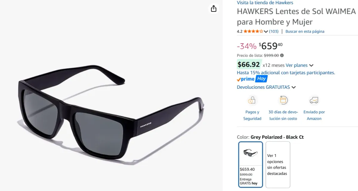 HAWKERS Lentes de Sol 