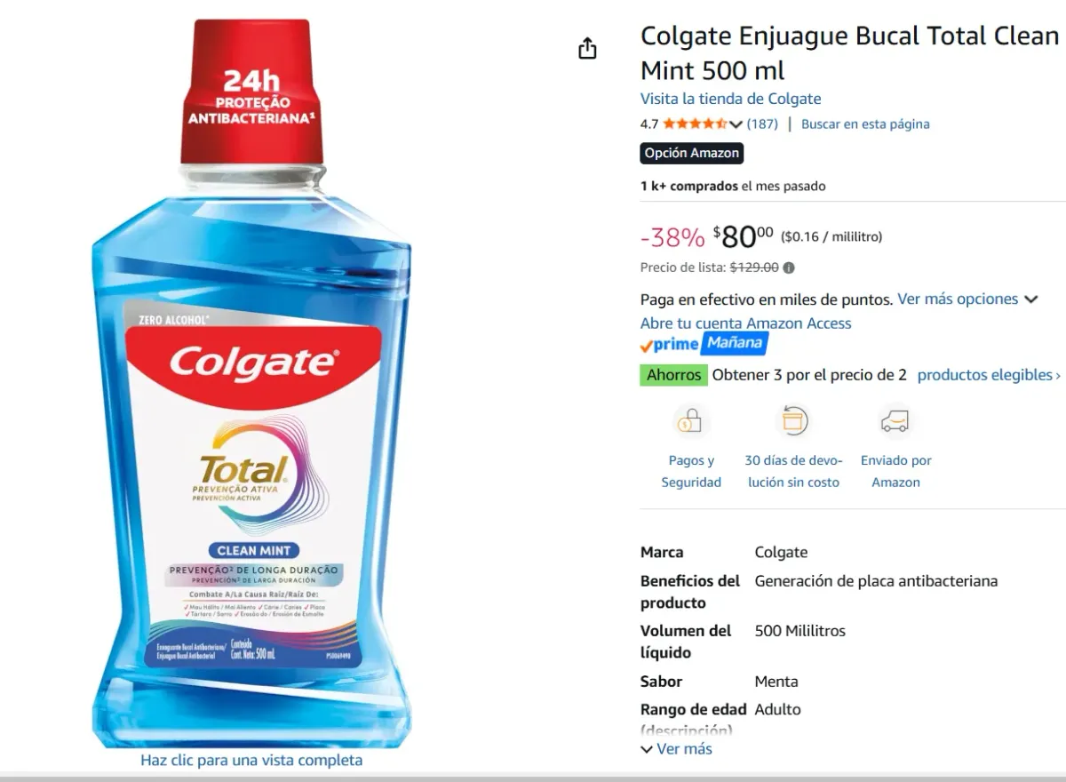 Enjuague Bucal 500 ml