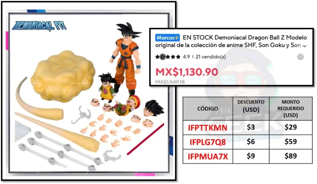 GOKU Y GOHAN DE DEMONIACAL FIT CON TODOS SUS ACCESORIOS!! NO COBRA TAX Y BAJA CON LOS CODIGOS!!