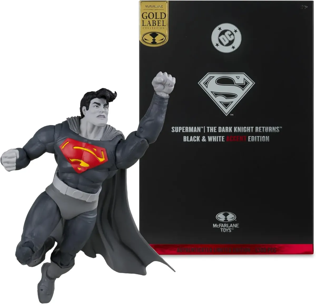 SUPERMAN DKR BLANCO Y NEGRO