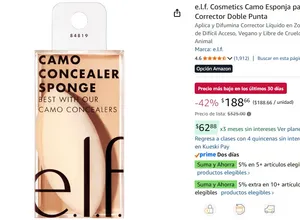e.l.f. Cosmetics Camo Esponja para Corrector Doble Punta