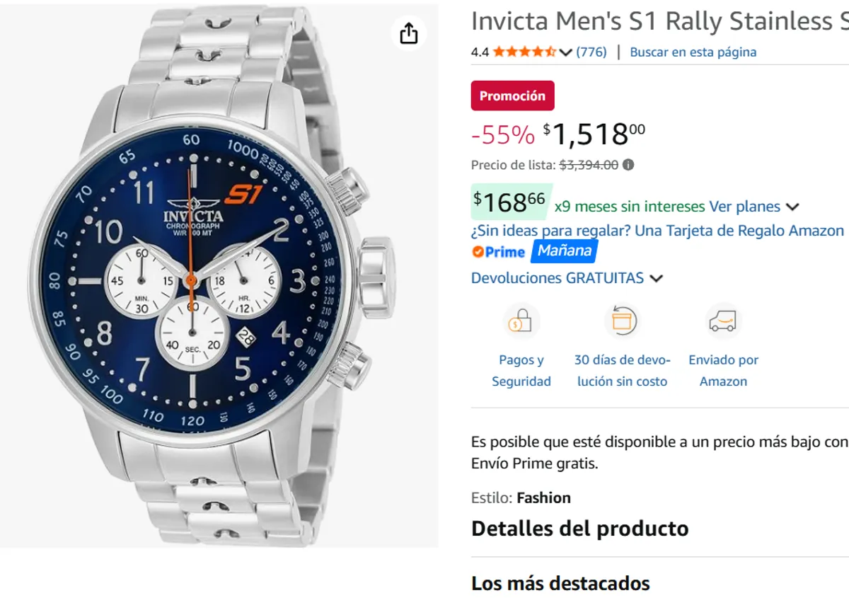 Invicta Men reloj 