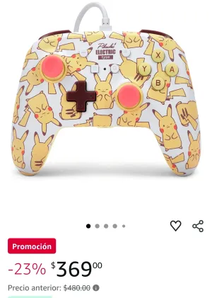 CONTROL ALÁMBRICO DE PIKACHU