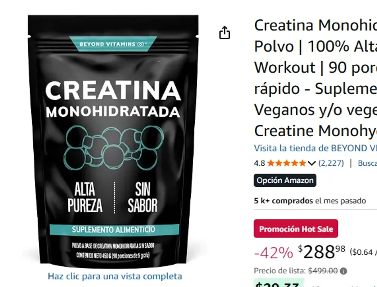Creatina Monohidratada Micronizada en Polvo | 100% Alta Pureza Certificada | Pre Workout | 90 porciones de 5g Disuelve rápido - Suplemento Alimenticio- Veganos y/o vegetarianos | Proteina Creatine Monohydrate Pre Entreno | 450g