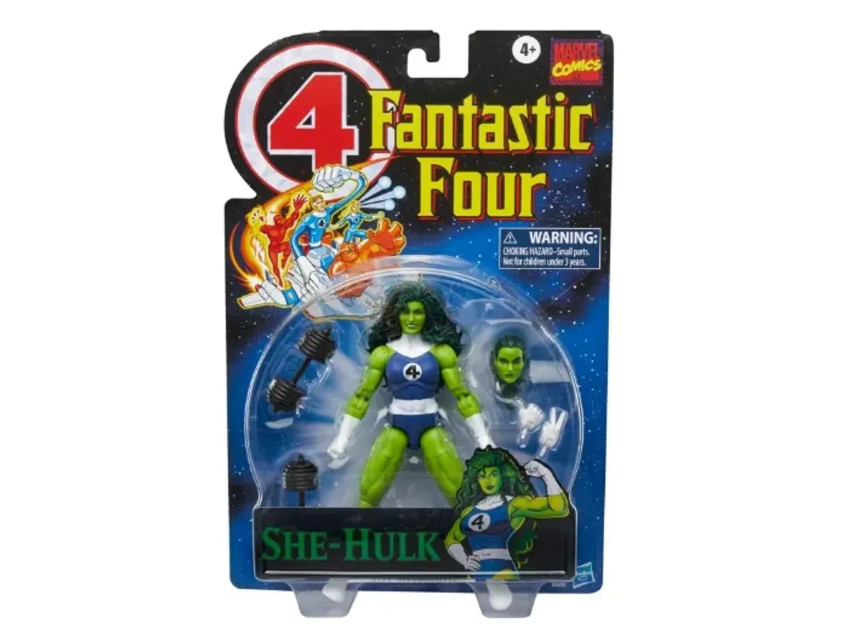 Marvel Legends Series She-Hulk, Figura de acción Inspirada en los cómics de Los Cuatro Fantásticos