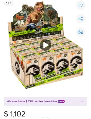 12 PACK DE BLOKEES DE JURASSIC WORLD