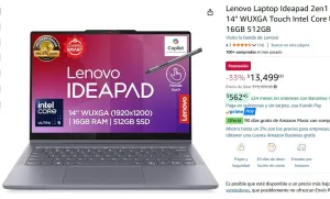 YA CAMBIA DE LAP!! APROVECHA EL 33% MENOS!! PRECIAZO!!! Lenovo Laptop Ideapad 2en1    