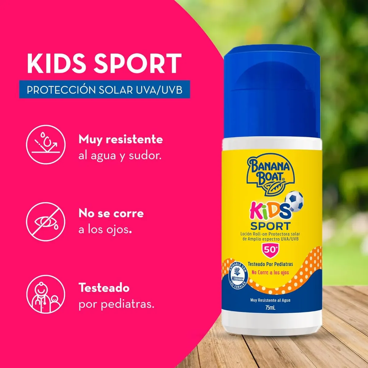 Banana Boat Kids Sport Protector Solar con Roll On 50+ FPS 75ml