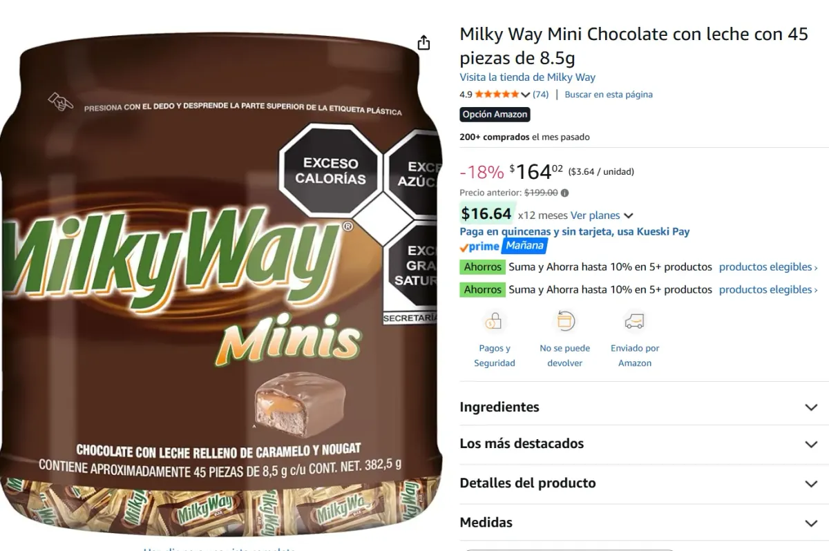 Mini Chocolate 45 piezas 