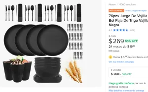 76pzs Juego De Vajilla 