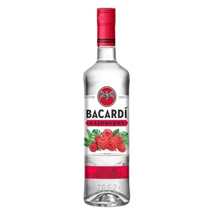 BACARDÍ, Ron Sabor Frambuesa de 700 ml, Ron Saborizado, Dulce y Cítrico, Fórmula Única, Para Mezclar, Servir Frío