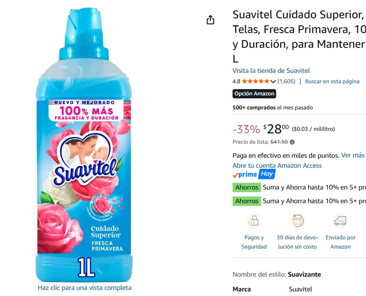 Suavizante de Telas, 1lt