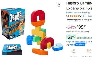 Hasbro Gaming Jenga Caída Libre Expansión +6 años