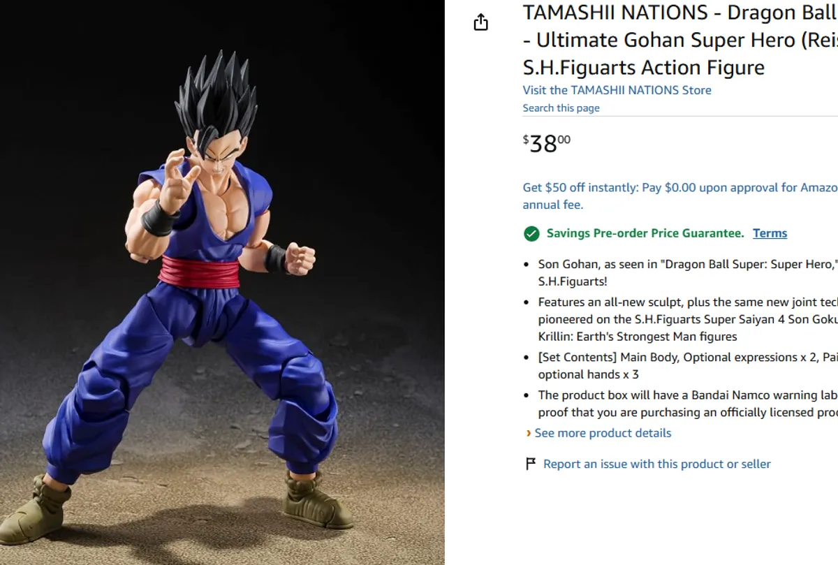 FIGUARTS DE ULTIMATE GOHAN PARA LOS QUE TIENEN DIRECCIÓN DE USA