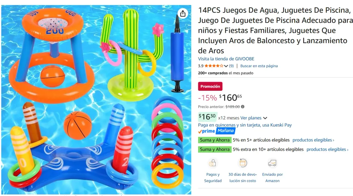 14, Juguetes De Piscina