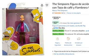 CARL DE LOS SIMPSONS 5 PULGADAS