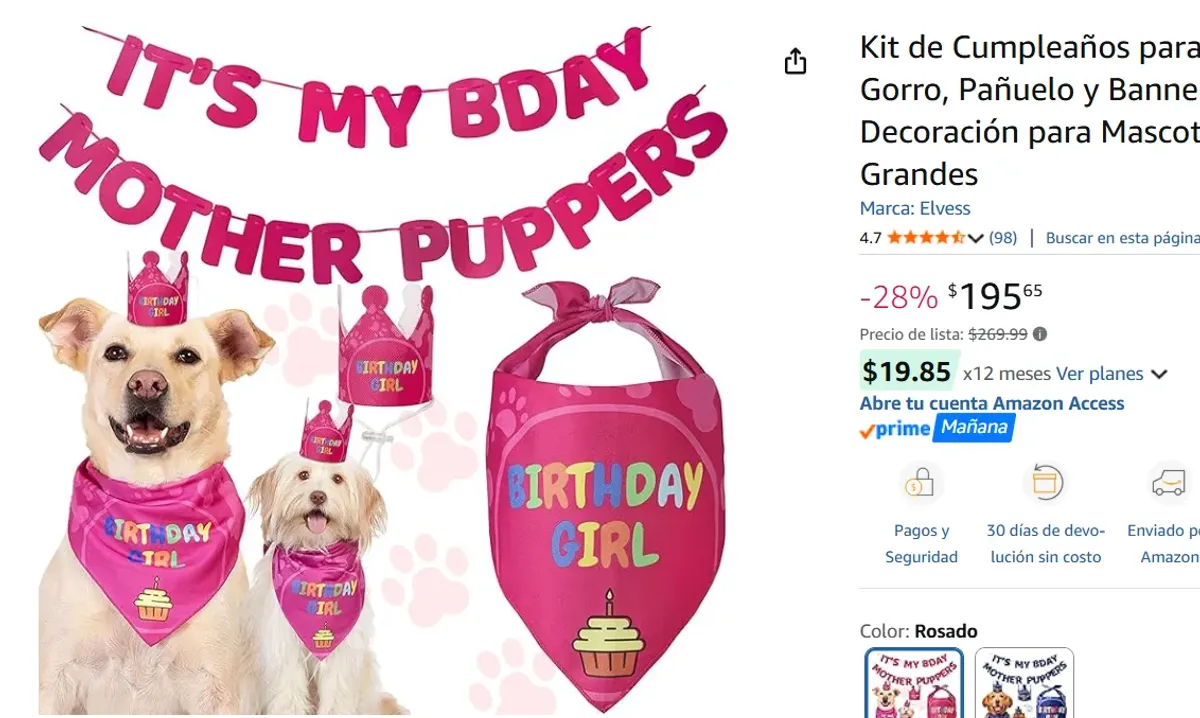 Kit de Cumpleaños para Perro 