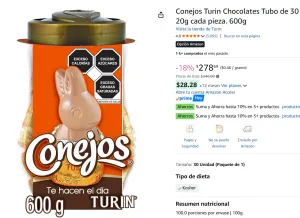 Conejos Turin Chocolates 30 piezas