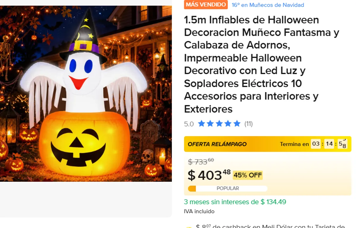 1.5m Inflables de Halloween 