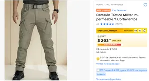 Pantalón Táctico Militar Impermeable Y Cortavientos