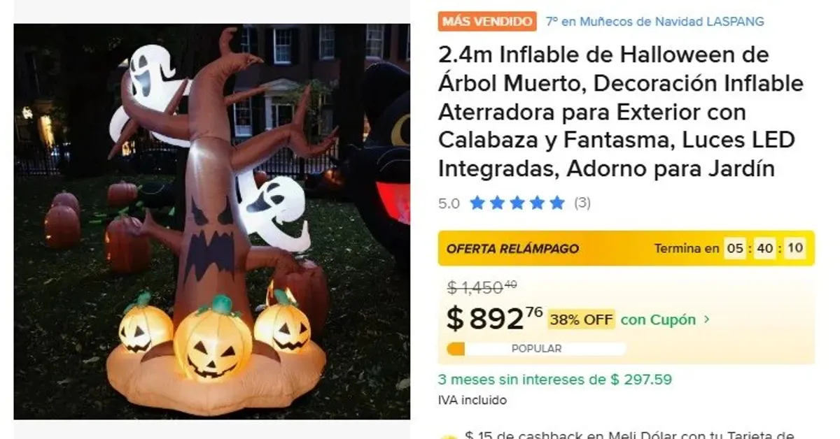 Inflable de Halloween