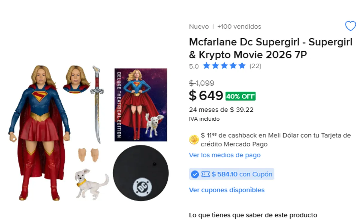 SUPERGIRL THEATRICAL BAJA CON EL CUPON "PRECIOSYA"
