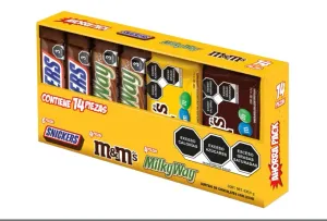 Snickers, M&Ms y Milky Way Surtido de Chocolates -14 piezas