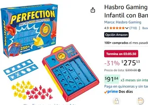 Hasbro Gaming Destreza - Juego de Mesa Infantil con Bandeja Personalizable