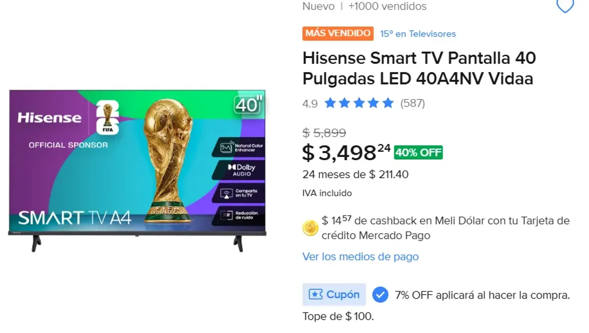 Hisense Smart TV 40"