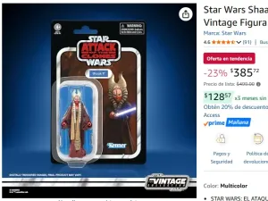Star Wars Shaak Ti Colección Vintage Figura de 9,5 cm