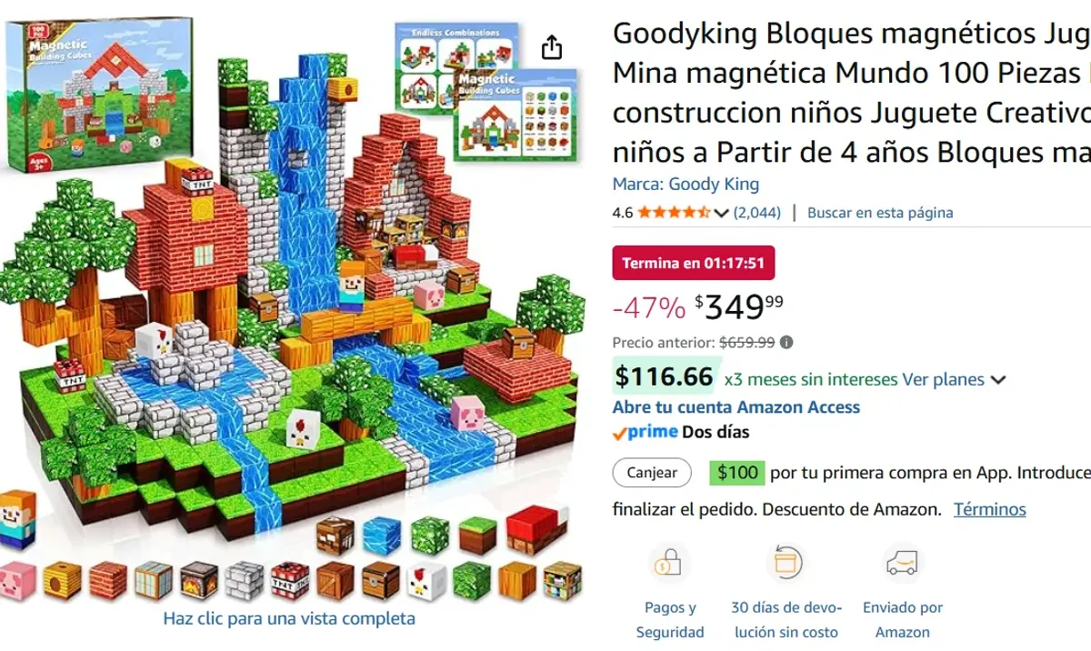 Bloques magnéticos 100 Piezas 