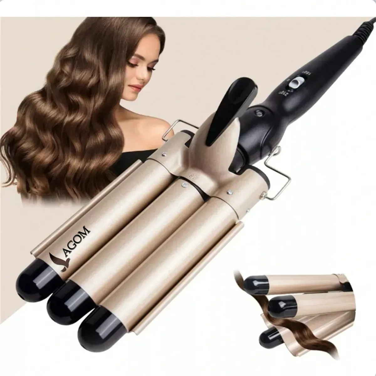 Rizadora De Barril Lagom De Diámetro Color Dorado