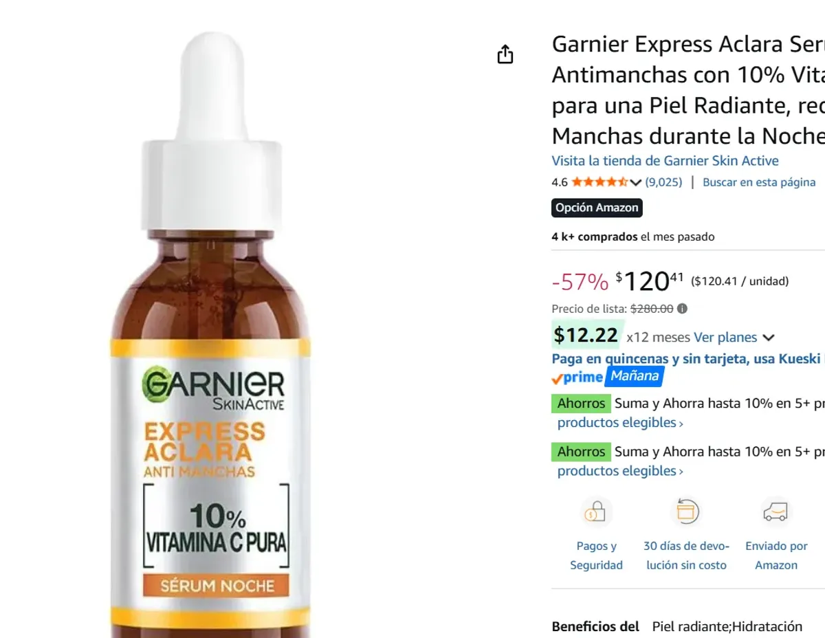 Aclara Serum Noche Antimanchas 