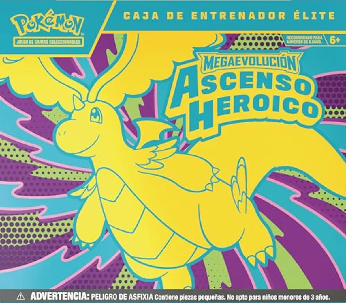 Pokémon Caja de Entrenador Élite de Megaevolución-Ascenso Heroico de JCC Producto en Español de Lationamerica