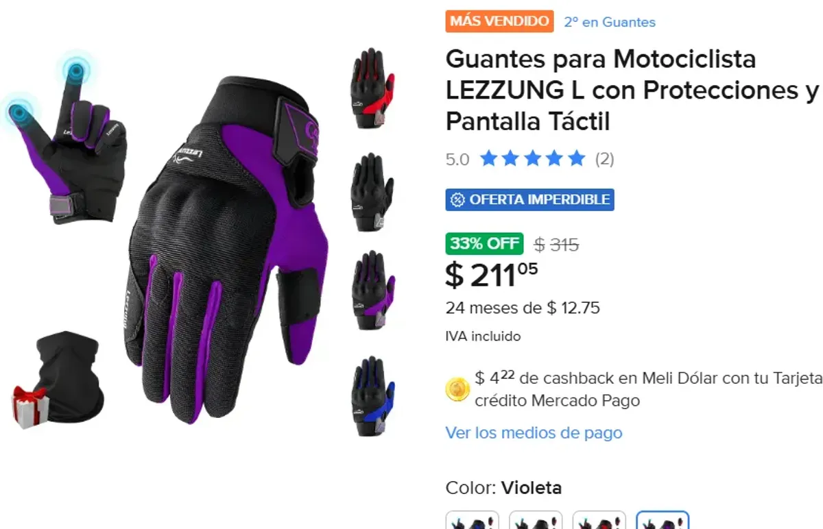 Guantes para Motociclista 