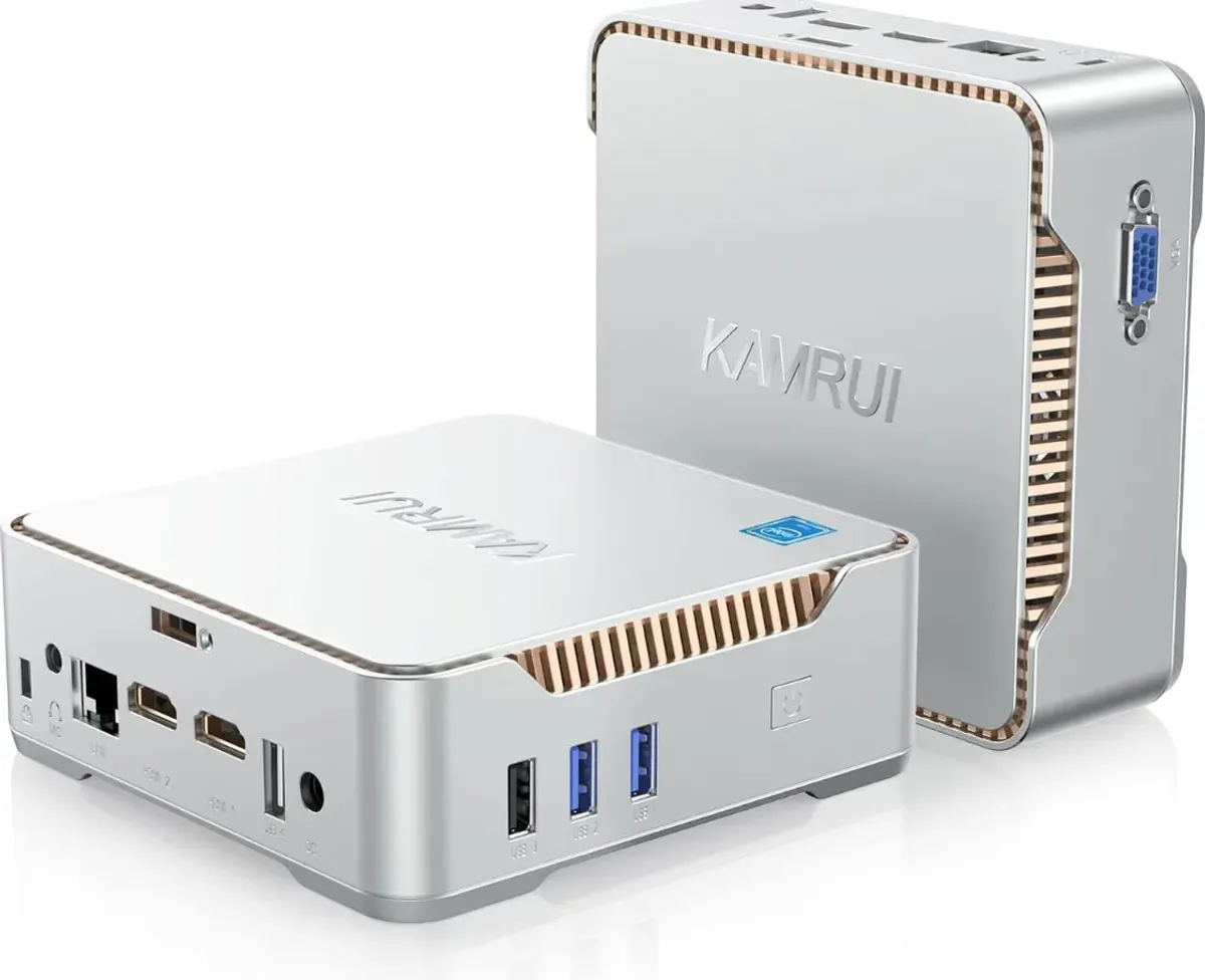 KAMRUI GK3 Plus Mini PC 16GB RAM 512GB M.2 SSD, Intel 12th Alder Lake N95 (up to 3.4GHz) Mini PC Windows 11 Pro, 2.5''SSD, Gigabit Ethernet, 4K UHD, WiFi, BT, VESA/Home/Business Mini Desktop Computer