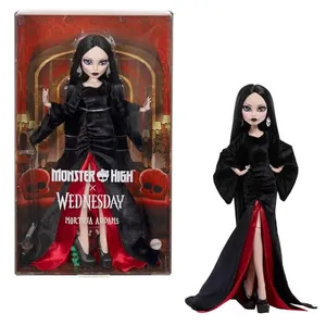 Monster High Skullector Muñeca de Colección Morticia 6+ Años | Inspirada en un ícono gótico; figura premium para exhibición