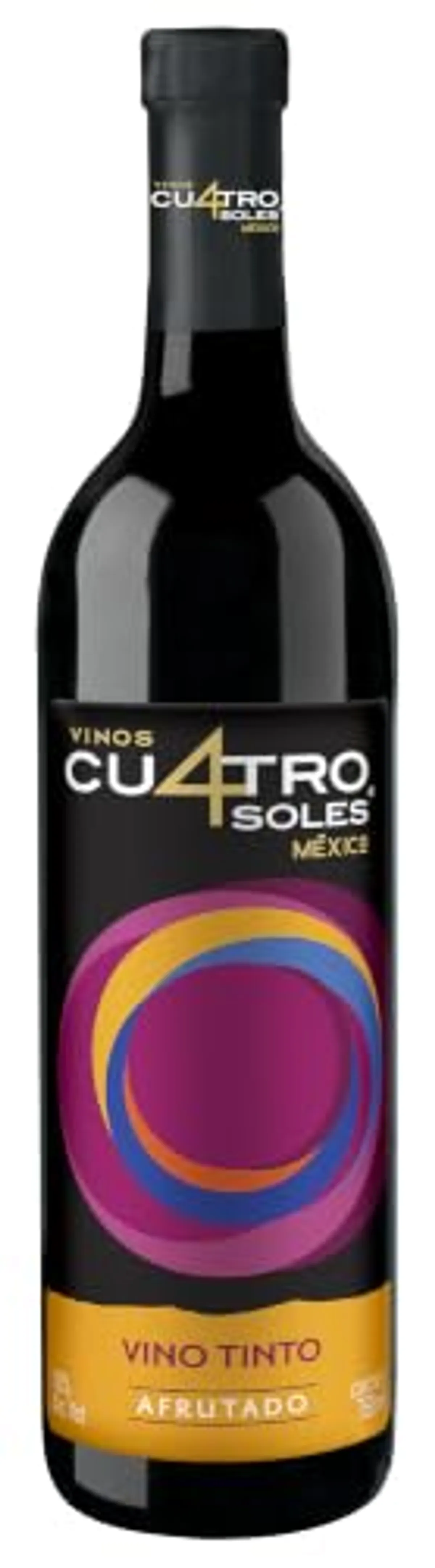Cuatro Soles Vino Tinto Afrutado Semidulce 750ml