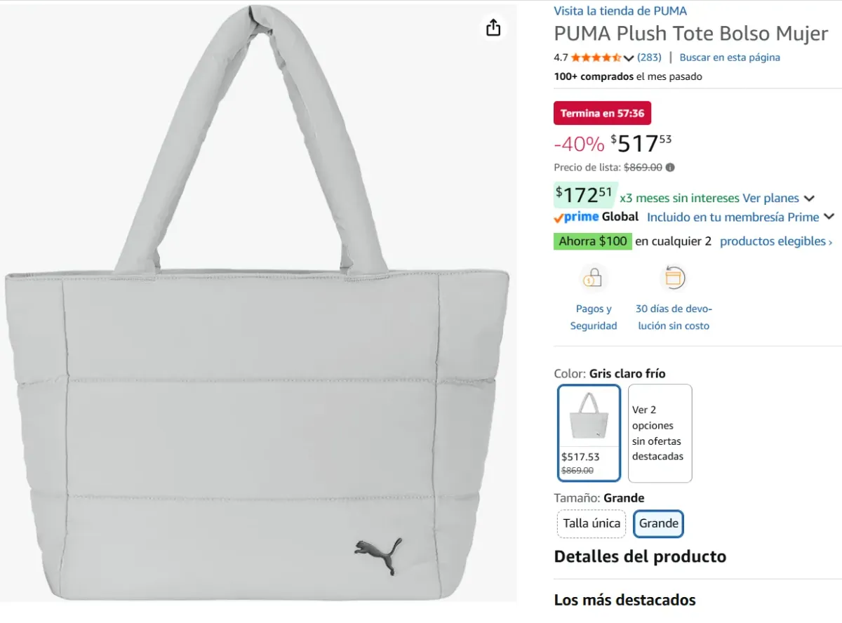 PUMA Bolso Mujer