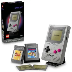 LEGO Game Boy Kit de Construcción de Modelo, Regalo para Jugadores y Fans Adultos de Nintendo, Set Coleccionable, Réplica Construible con Cartuchos Game Pak y Pantallas 72046